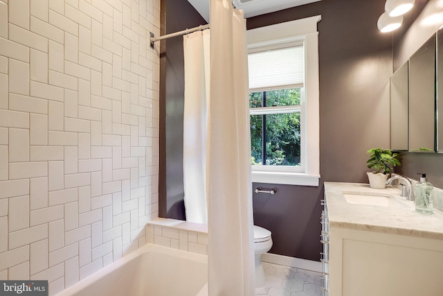 3105 17th St NW, Washington, DC 20010 - full bath with vanity and shower / bath combo with shower curtain