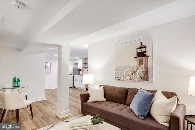 3105 17th St NW, Washington, DC 20010 - living area featuring light wood-style floors and recessed lighting