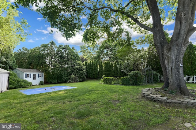 15 Constance Dr, Hamilton, NJ 08620 - view of yard featuring an outdoor structure
