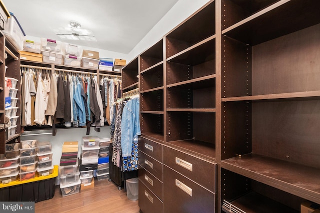 1125 K St NE, Washington, DC 20002 - walk in closet featuring wood finished floors