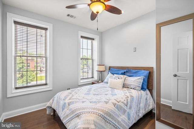 1125 K St NE, Washington, DC 20002 - bedroom featuring wood finished floors and ceiling fan