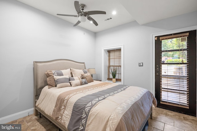 1125 K St NE, Washington, DC 20002 - bedroom featuring ceiling fan and recessed lighting