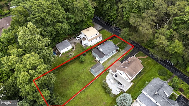 148 Reservoir Rd, Hopewell, NJ 08525 - aerial view of property and surrounding area with property boundaries highlighted