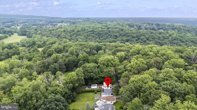 148 Reservoir Rd, Hopewell, NJ 08525 - bird's eye view of a heavily wooded area