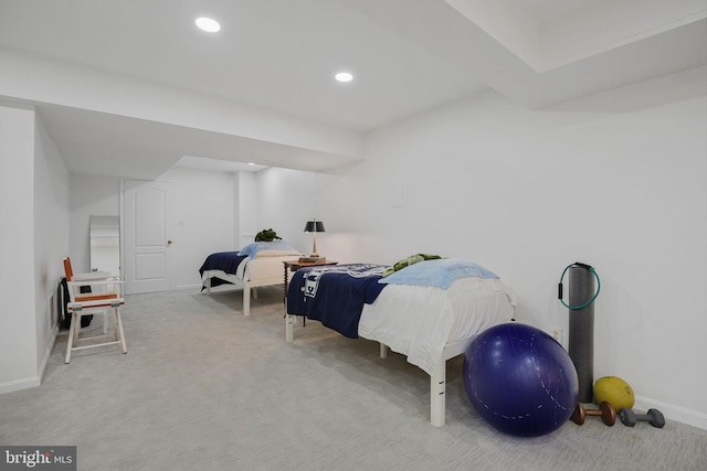 15508 Summer Grove Ct, Gaithersburg, MD 20878 - carpeted bedroom with baseboards and recessed lighting