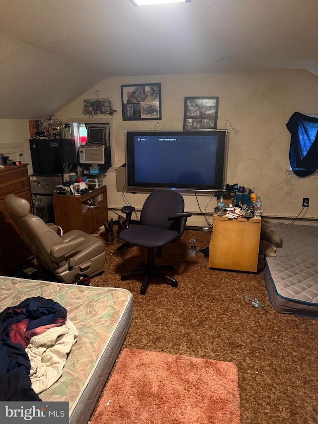 71 Rock Rd, Pine Grove, PA 17963 - office area with lofted ceiling and carpet flooring
