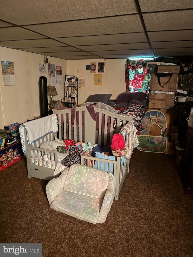 71 Rock Rd, Pine Grove, PA 17963 - bedroom featuring carpet flooring and a paneled ceiling
