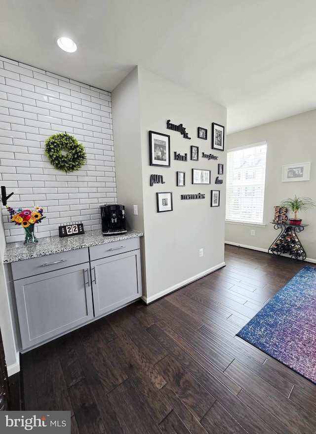 921 Sandy Run Rd, Baltimore, MD 21220 - bar with dark wood finished floors and baseboards