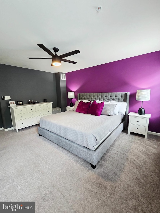 921 Sandy Run Rd, Baltimore, MD 21220 - carpeted bedroom featuring a ceiling fan and baseboards