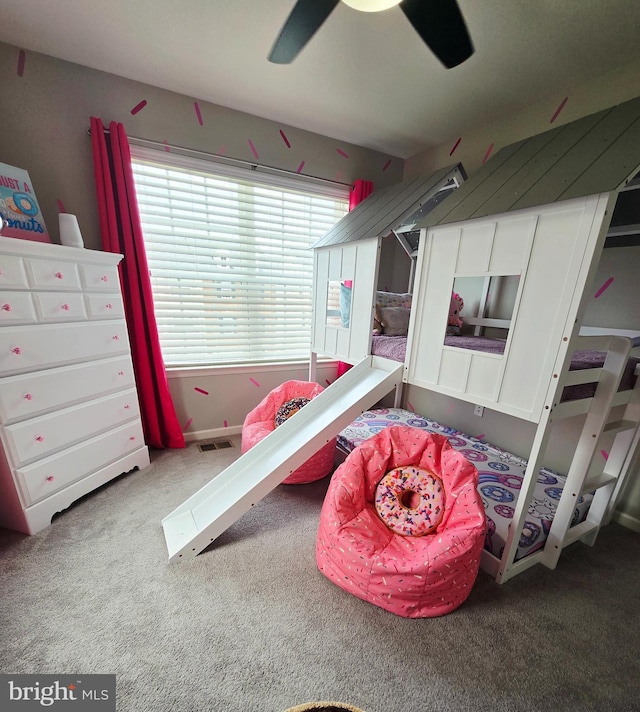 921 Sandy Run Rd, Baltimore, MD 21220 - carpeted bedroom featuring ceiling fan