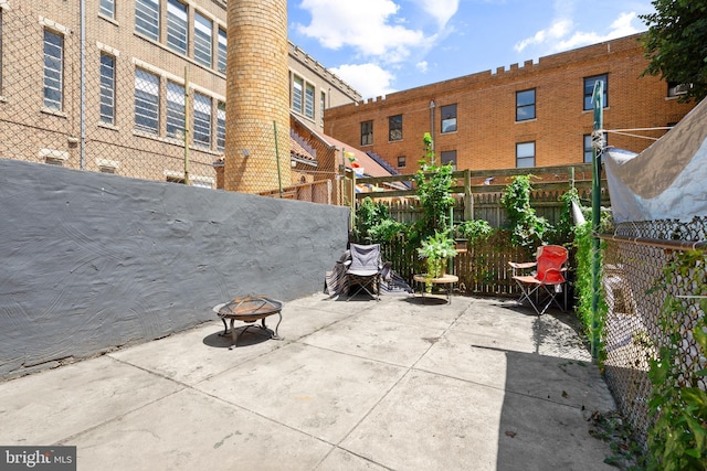 3567 Joyce St, Philadelphia, PA 19134 - view of patio / terrace with an outdoor fire pit