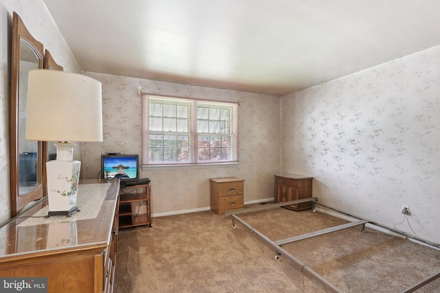21 Hemmings Way, Lawnside, NJ 08045 - carpeted bedroom featuring wallpapered walls
