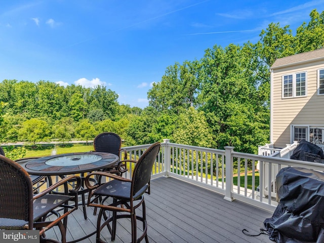 7730 Terraview Ct, Hanover, MD 21076 - deck with outdoor dining space and area for grilling