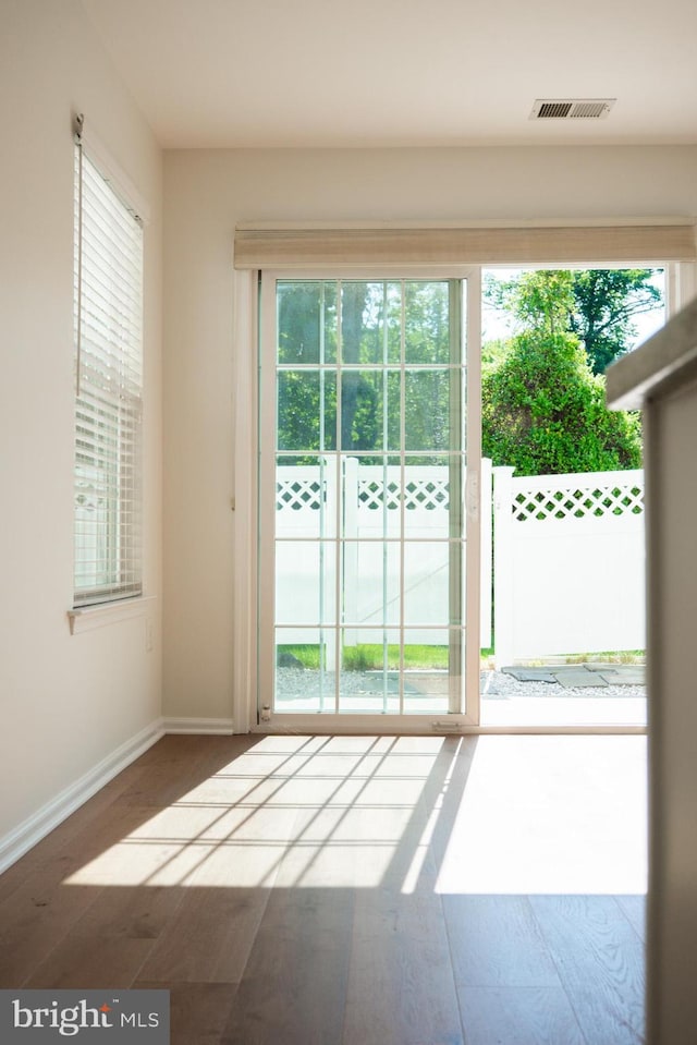 202 Park Knl, Princeton, NJ 08540 - doorway to outside featuring healthy amount of natural light and wood finished floors
