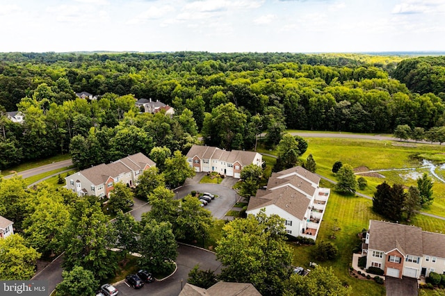 202 Park Knl, Princeton, NJ 08540 - aerial view of residential area with a heavily wooded area