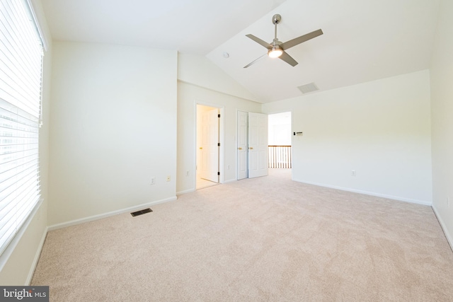 202 Park Knl, Princeton, NJ 08540 - carpeted empty room with a ceiling fan and high vaulted ceiling