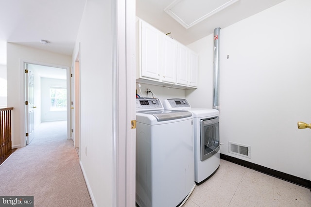 202 Park Knl, Princeton, NJ 08540 - washroom with cabinet space and separate washer and dryer