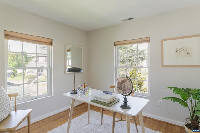 324 NW 8th St, Charlottesville, VA 22903 - office with plenty of natural light and light wood finished floors