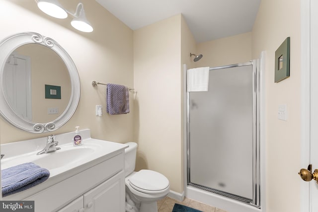 37166 Gull Watch Way Unit 1315, Selbyville, DE 19975 - full bathroom with vanity, a shower stall, and tile patterned flooring