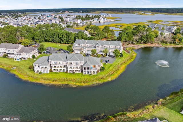 37166 Gull Watch Way Unit 1315, Selbyville, DE 19975 - aerial view of property's location featuring a large body of water and nearby suburban area