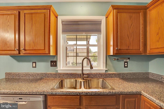 60 Joan Dr, York, PA 17404 - kitchen featuring dishwasher and brown cabinetry