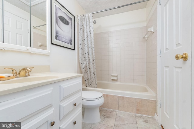 845 Angel Valley Ct, Edgewood, MD 21040 - full bathroom featuring shower / tub combo with curtain, vanity, and tile patterned floors