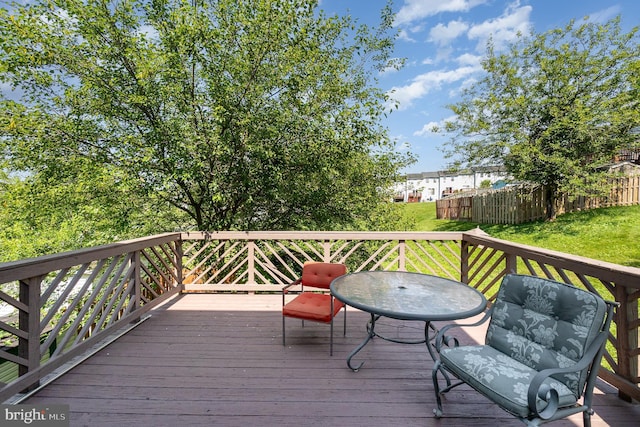 845 Angel Valley Ct, Edgewood, MD 21040 - view of wooden deck