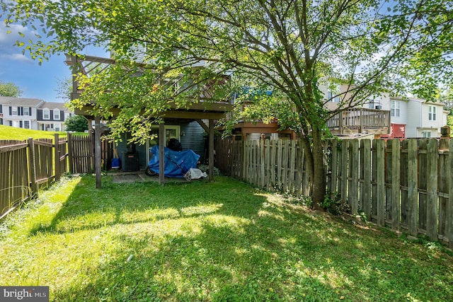 845 Angel Valley Ct, Edgewood, MD 21040 - fenced backyard with a residential view