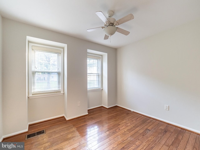 14901 Joshua Tree Rd, North Potomac, MD 20878 - spare room featuring wood-type flooring and ceiling fan