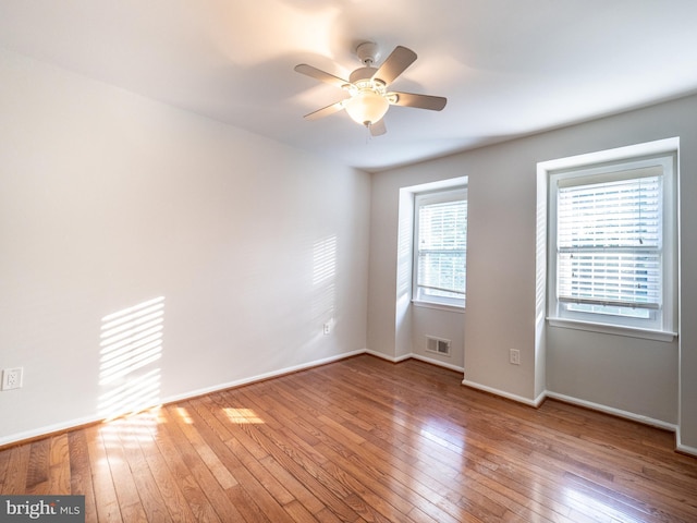 14901 Joshua Tree Rd, North Potomac, MD 20878 - unfurnished room with wood-type flooring and ceiling fan