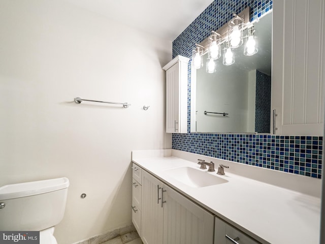 14901 Joshua Tree Rd, North Potomac, MD 20878 - bathroom with vanity and decorative backsplash