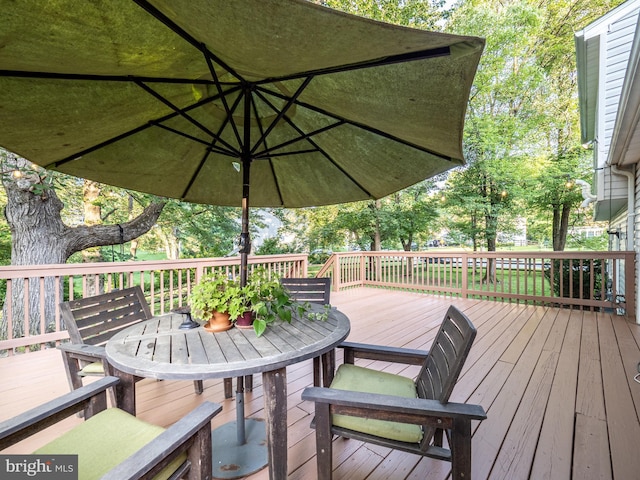 14901 Joshua Tree Rd, North Potomac, MD 20878 - wooden terrace with outdoor dining space