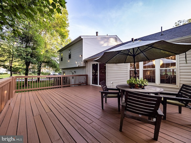 14901 Joshua Tree Rd, North Potomac, MD 20878 - deck featuring outdoor dining area