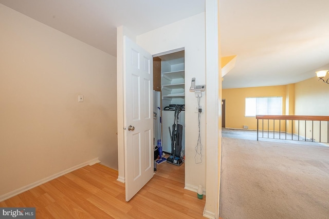 1368 Abbey Way, Bensalem, PA 19020 - corridor featuring wood finished floors and a chandelier