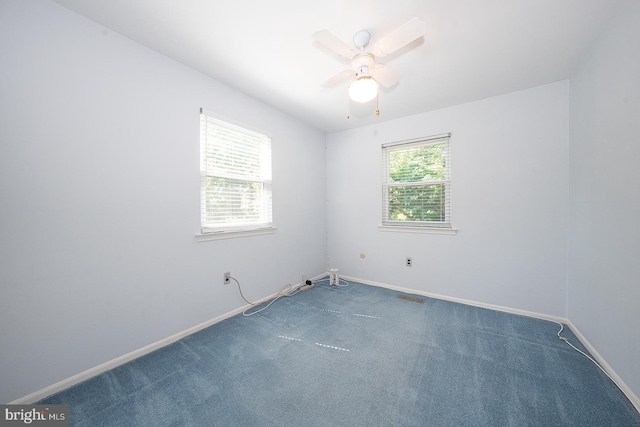 1368 Abbey Way, Bensalem, PA 19020 - empty room with carpet flooring and a ceiling fan