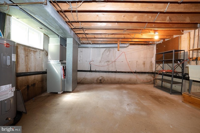 1368 Abbey Way, Bensalem, PA 19020 - below grade area with electric water heater and heating unit
