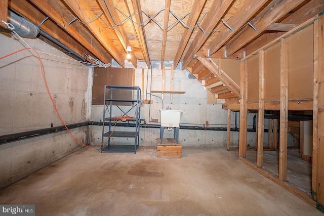 1368 Abbey Way, Bensalem, PA 19020 - view of unfinished below grade area