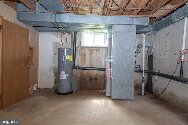 1368 Abbey Way, Bensalem, PA 19020 - basement with electric water heater and heating unit