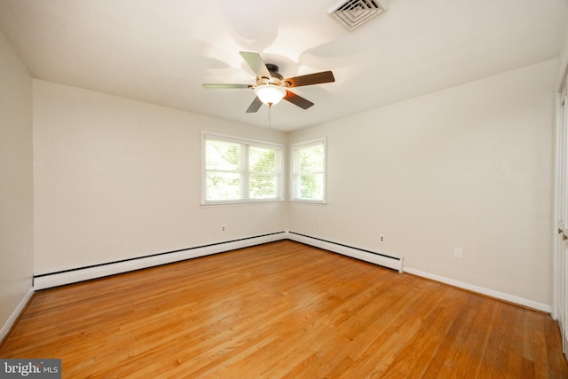 860 Temple Rd, Pottstown, PA 19465 - spare room with light wood finished floors and a ceiling fan