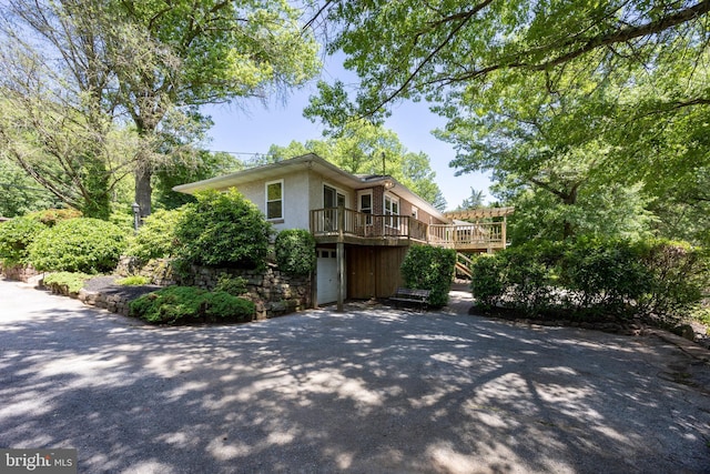 860 Temple Rd, Pottstown, PA 19465 - view of home's exterior with a deck and stucco siding