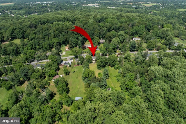 860 Temple Rd, Pottstown, PA 19465 - aerial view of property's location featuring a heavily wooded area