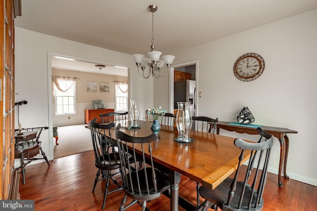 5 Charcoal Ln, Mohnton, PA 19540 - dining area with a chandelier and wood finished floors