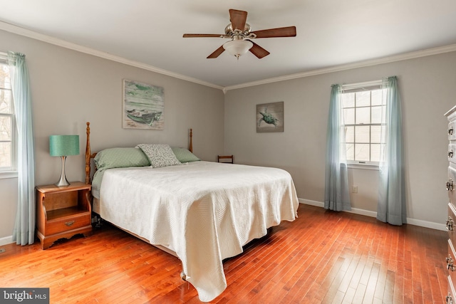5 Charcoal Ln, Mohnton, PA 19540 - bedroom featuring light wood finished floors, crown molding, and ceiling fan