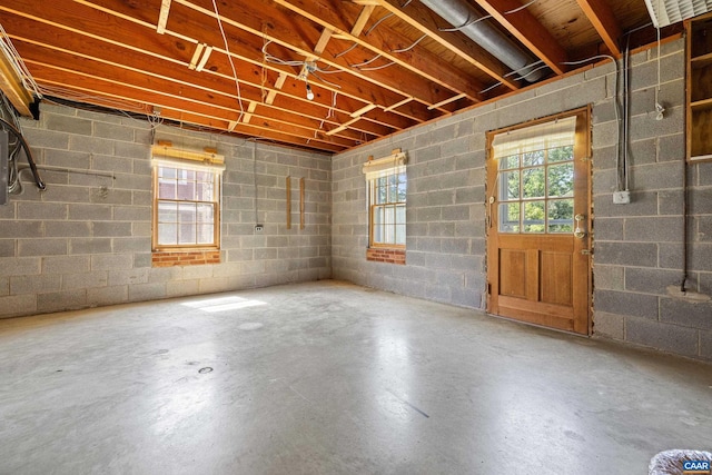 608 Davis Ave, Charlottesville, VA 22901 - below grade area with concrete block wall