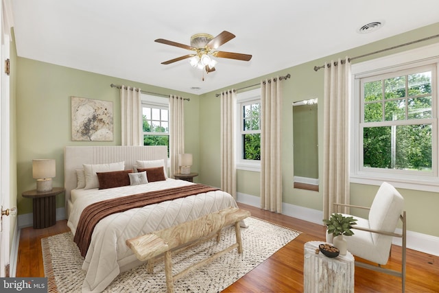 301 Fleming Ave, Frederick, MD 21701 - bedroom with wood finished floors and ceiling fan