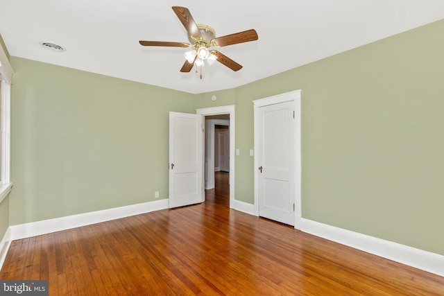301 Fleming Ave, Frederick, MD 21701 - empty room featuring a ceiling fan and wood finished floors
