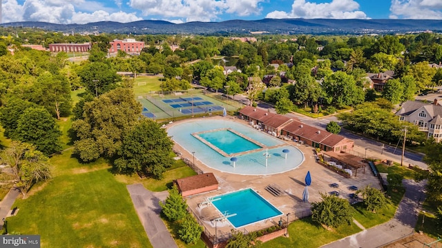 301 Fleming Ave, Frederick, MD 21701 - bird's eye view of a pool area and mountains