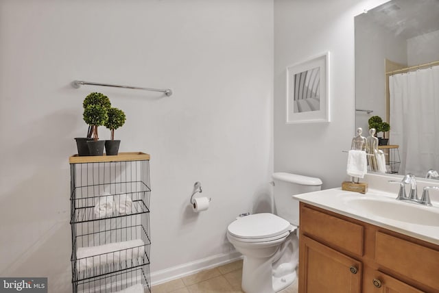 44357 Oakmont Manor Sq, Ashburn, VA 20147 - full bath with vanity, tile patterned floors, and a shower with shower curtain