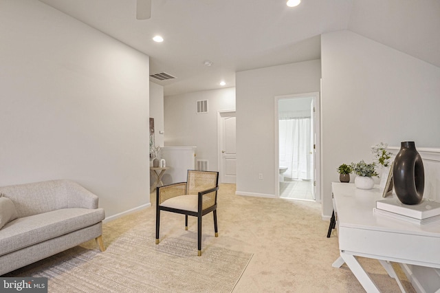 44357 Oakmont Manor Sq, Ashburn, VA 20147 - sitting room featuring recessed lighting and light colored carpet