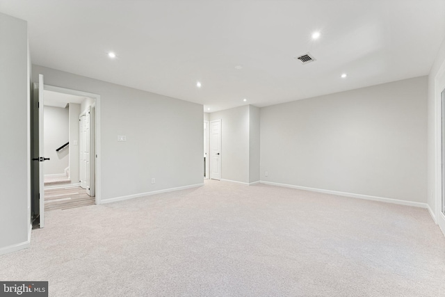 12560 Kempston Ln, Woodbridge, VA 22192 - unfurnished room with recessed lighting and light carpet